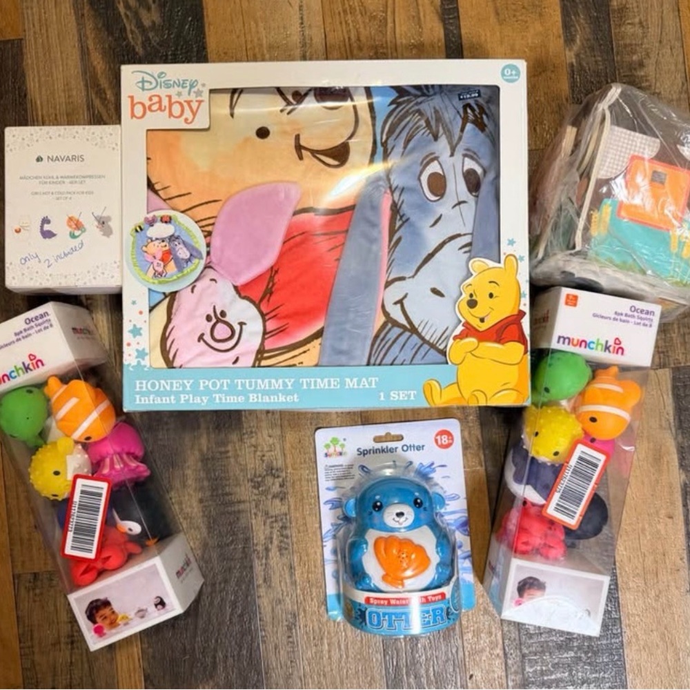 ON HOLD - Disney Baby Honey Pot Tummy Time Mat - Blue, Pink, Yellow